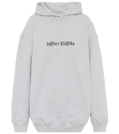 Balenciaga Symbolic Logo Oversize Cotton Hoodie In Bianco | ModeSens