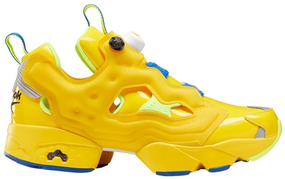 Pre-owned Reebok  Instapump Fury Minions In Primal Yellow/solar Yellow-humble Blue