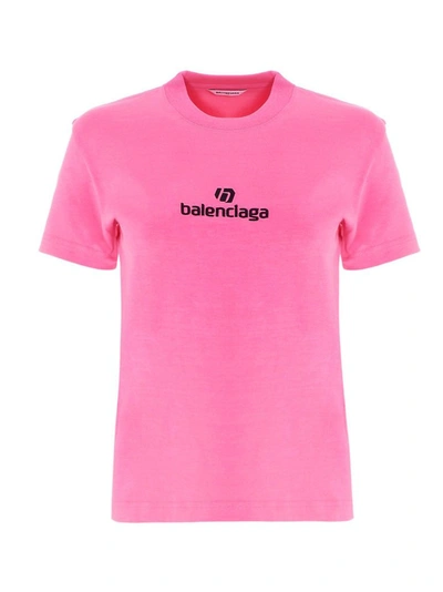 Balenciaga Women's Fuchsia T-shirt