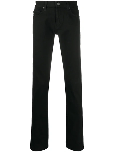 J Brand Tyler Low-rise Slim Fit Jeans In Black