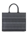Furla Opportunity Large Arch Logo Shopper Tote Bag In Toni Antracite (dark Grey)