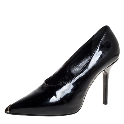 Pre-owned Givenchy Black Patent Leather Pointed Toe Pumps Size 39.5