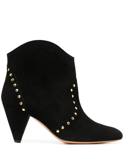Tila March Maple Studded Ankle Boots In Black