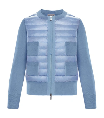 Moncler Quilted Panel Zip-up Cardigan