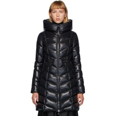 Moncler Marus Quilted 750 Fill Power Down Hooded Puffer Coat In Black