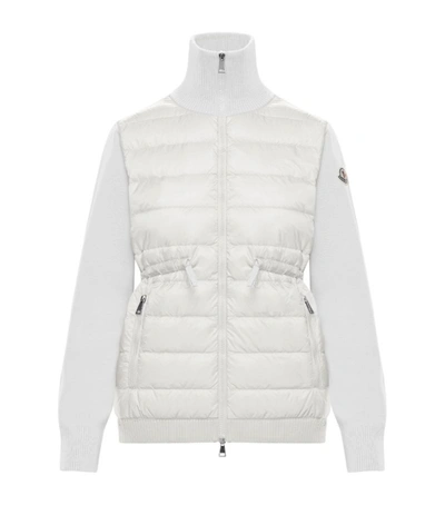 Moncler Quilted Panel Zip-up Cardigan