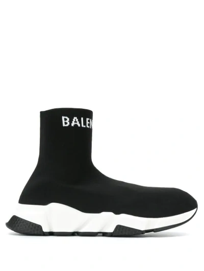 Balenciaga Speed Sneakers In Black
