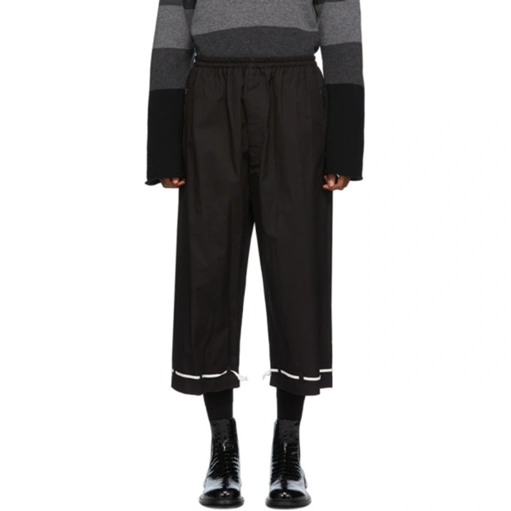 UNDERCOVER Black Drawstring Hem Trousers