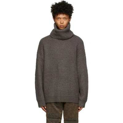 A. A. Spectrum Grey Turtleneck Sweater