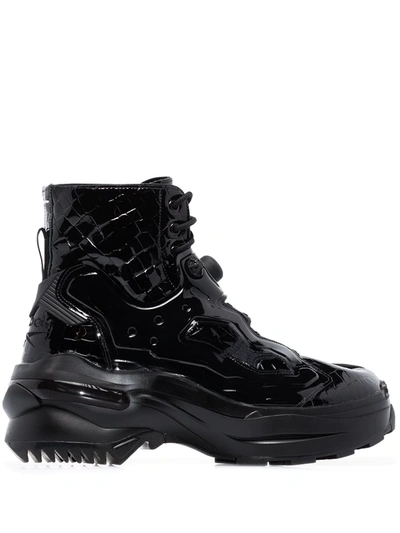Maison Margiela X Reebok Black Tabi Instapump Fury Lo Boots | ModeSens