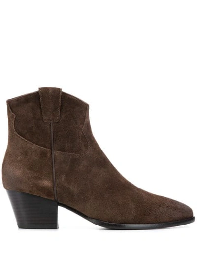 Ash Houston Suede Ankle Boots Colour: Brown