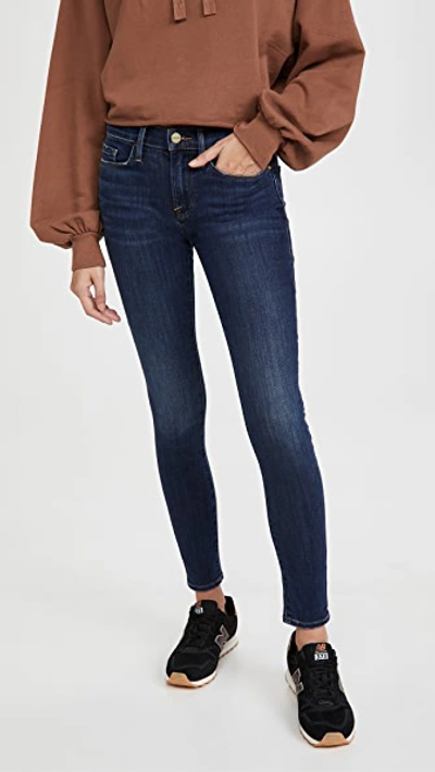 Frame Le Skinny De Jeanne Crop Skinny Jeans In Cobert