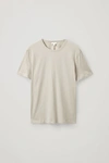 Cos Regular-fit Brushed Cotton T-shirt In Green