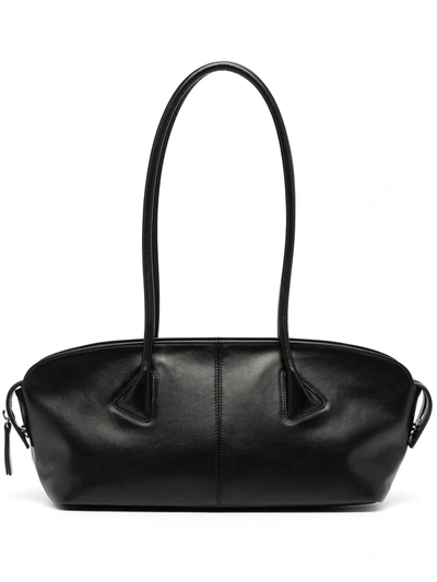 Low Classic Baguette Black Leather Shoulder Bag