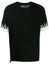 Vision Of Super Black T-shirt With White Flames