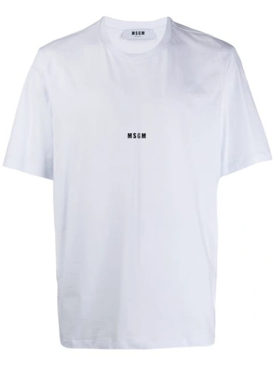 Msgm T-shirt Mit Logo In White