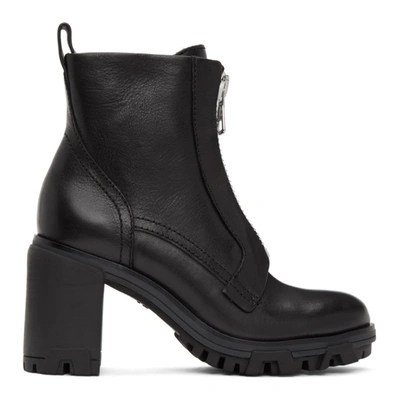 Rag & Bone Women's Shiloh Zip Leather Combat Boots In Black