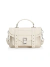 Proenza Schouler Tiny Ps1 Leather Satchel In Bianco