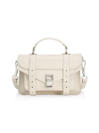 Proenza Schouler Tiny Ps1 Leather Satchel In White