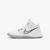 Nike Kids' Big Boys Kyrie Flytrap 4 Basketball Sneakers From Finish Line In White,metallic Silver,photon Dust,black