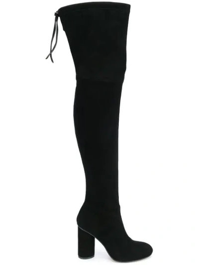 Stuart Weitzman Over-the-knee Heeled Boots In Black