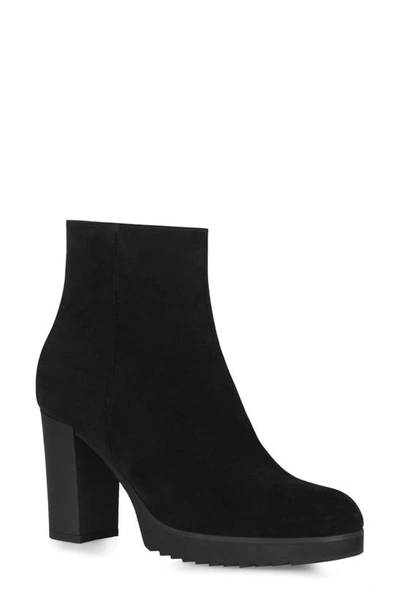 La Canadienne Women's Myranda Waterproof Suede High Block-heel Platform Booties In Black