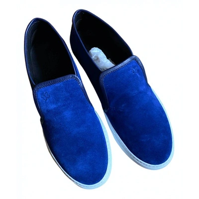 Pre-owned Max Mara Trainers In Blue