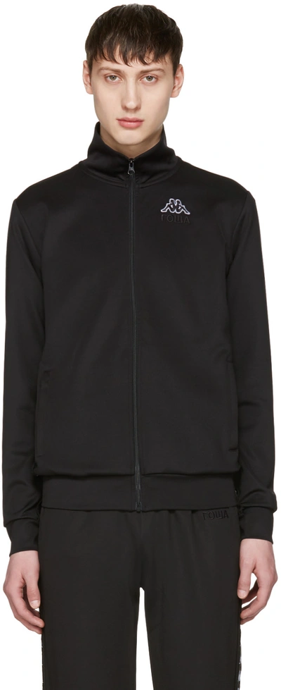 Gosha Rubchinskiy Black Kappa Edition Logo Sleeve Track Jacket | ModeSens