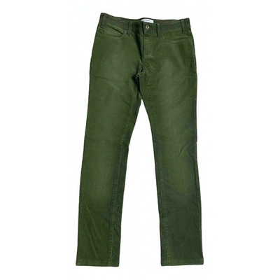 Pre-owned Givenchy Slim Trousers In Green