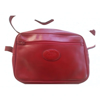 Pre-owned Celine Leather Crossbody Bag In Red