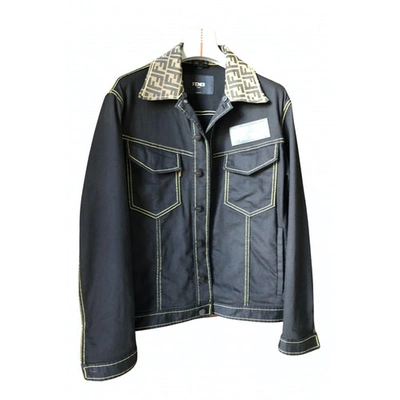 Pre-owned Fendi Black Cotton Jacket