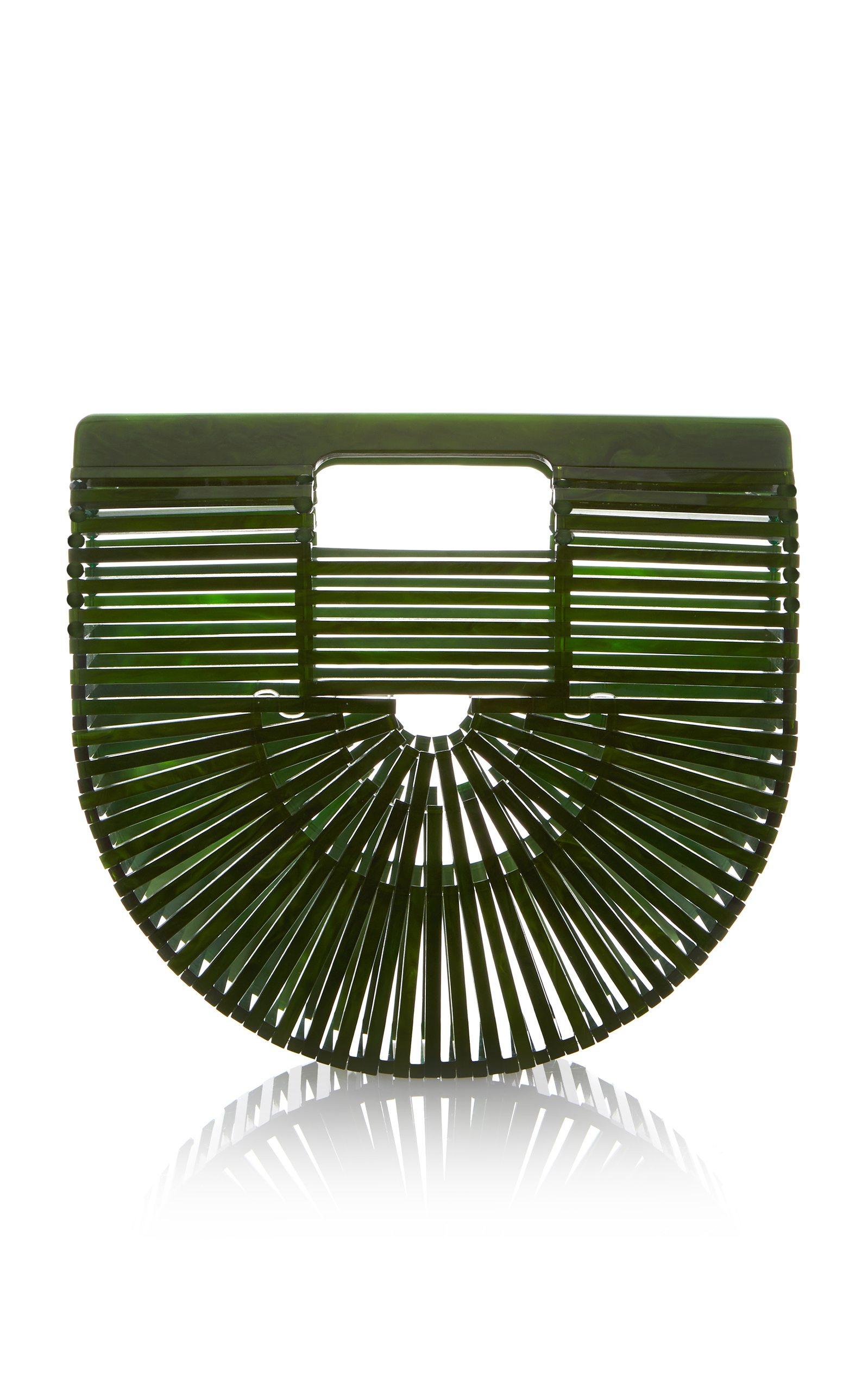 Cult Gaia Mini Acrylic Ark Bag In Green | ModeSens