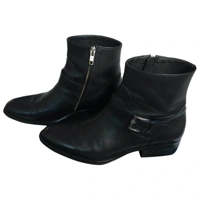 Pre-owned The Kooples Black Leather Boots