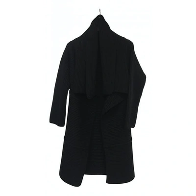 Pre-owned Joseph Wool Coat In Black