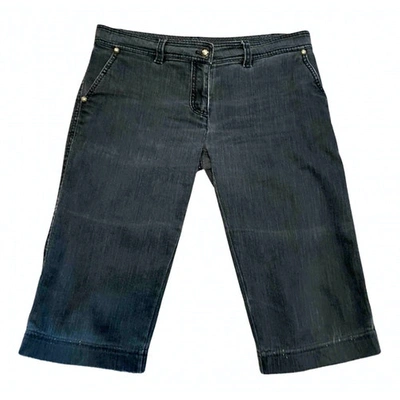 Pre-owned Roberto Cavalli Grey Cotton Shorts