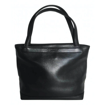 Pre-owned Y's Black Leather Handbag