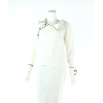 Pre-owned Monse White Silk  Top