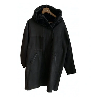 Pre-owned Sylvie Schimmel Black Leather Coat
