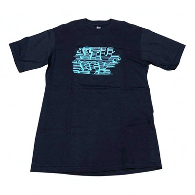 Pre-owned Stussy T-shirt In Blue