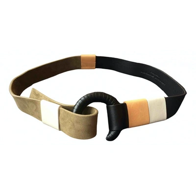 Pre-owned Jonathan Saunders Leather Belt In Black