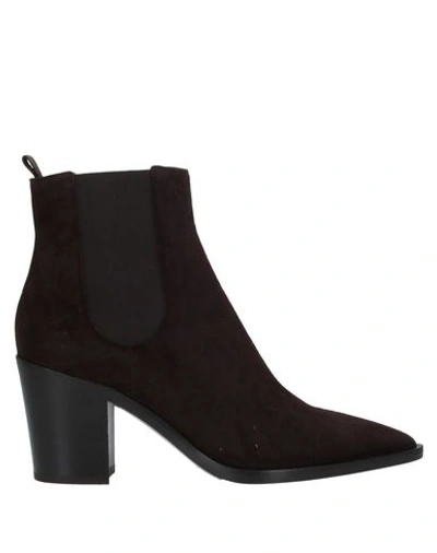 Gianvito Rossi Ankle Boots In Brown