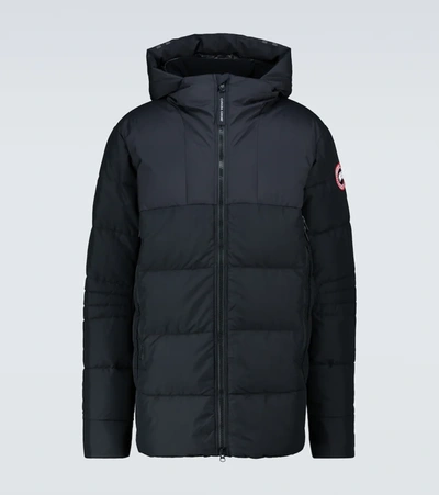 Canada Goose Hybridge Down-filled Coat In Black