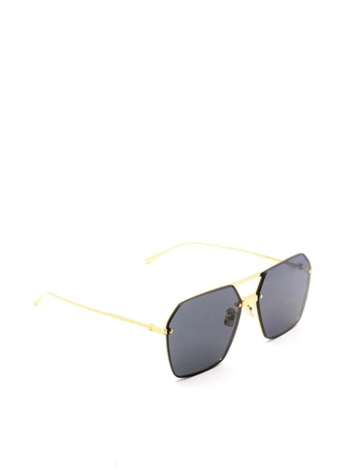 Bottega Veneta Women's Bv1045s001 Gold Metal Sunglasses
