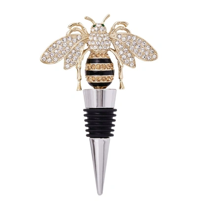 Joanna Buchanan Stripey Bee Wine Stopper In Multi