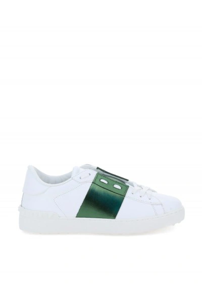 Valentino Garavani Rockstuds Sneakers In Bianco/oasis/bianco
