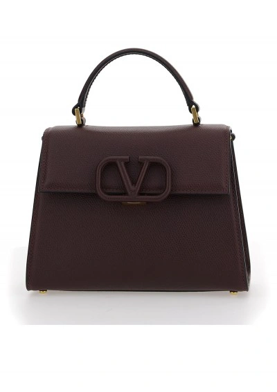 Valentino Garavani Small Handbag In Rubin/nero