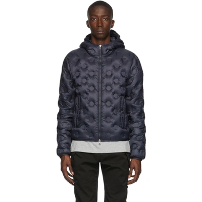 Moncler Genius 1 Jw Anderson Abbotts Quilted Nylon Hooded Down Jacket In Blue