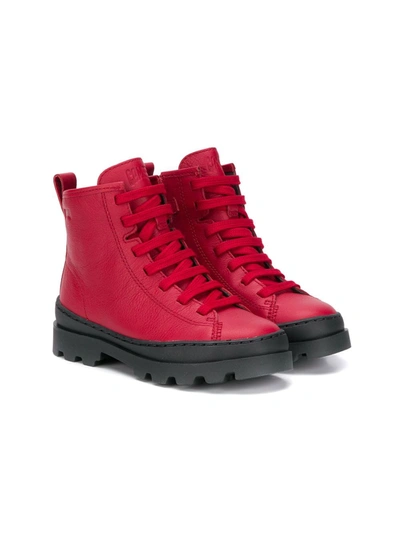 Camper Kids' Norte Ankle Boots In Red