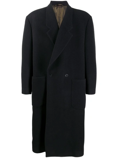 Ermenegildo Zegna Fearofgodzegna Double-breasted Wool Coat In Black