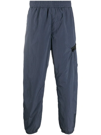 C.p. Company Straight-leg Shell Track Trousers In Blue